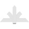 Ekena Millwork Redmond Architectural Grade PVC Gable Bracket, 48"W x 28"H x 2"D x 6"F, 14/12 Pitch GBP048X28X0206RED00 - alternate 3